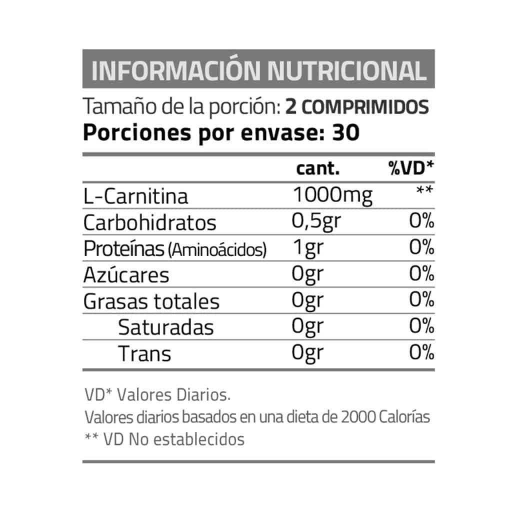 L-CARNITINE 1000 cap 60 - Imagen 2